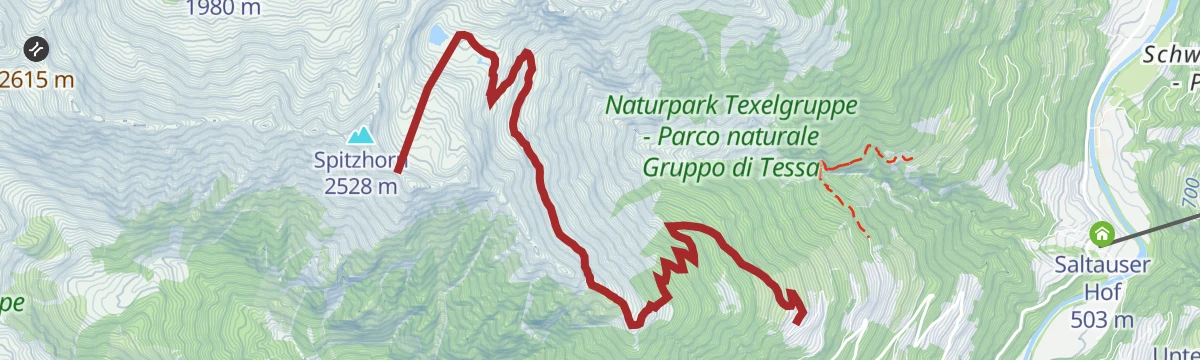 Route map: Escursione sulla Guardia Alta di Vernurio (2454 m)